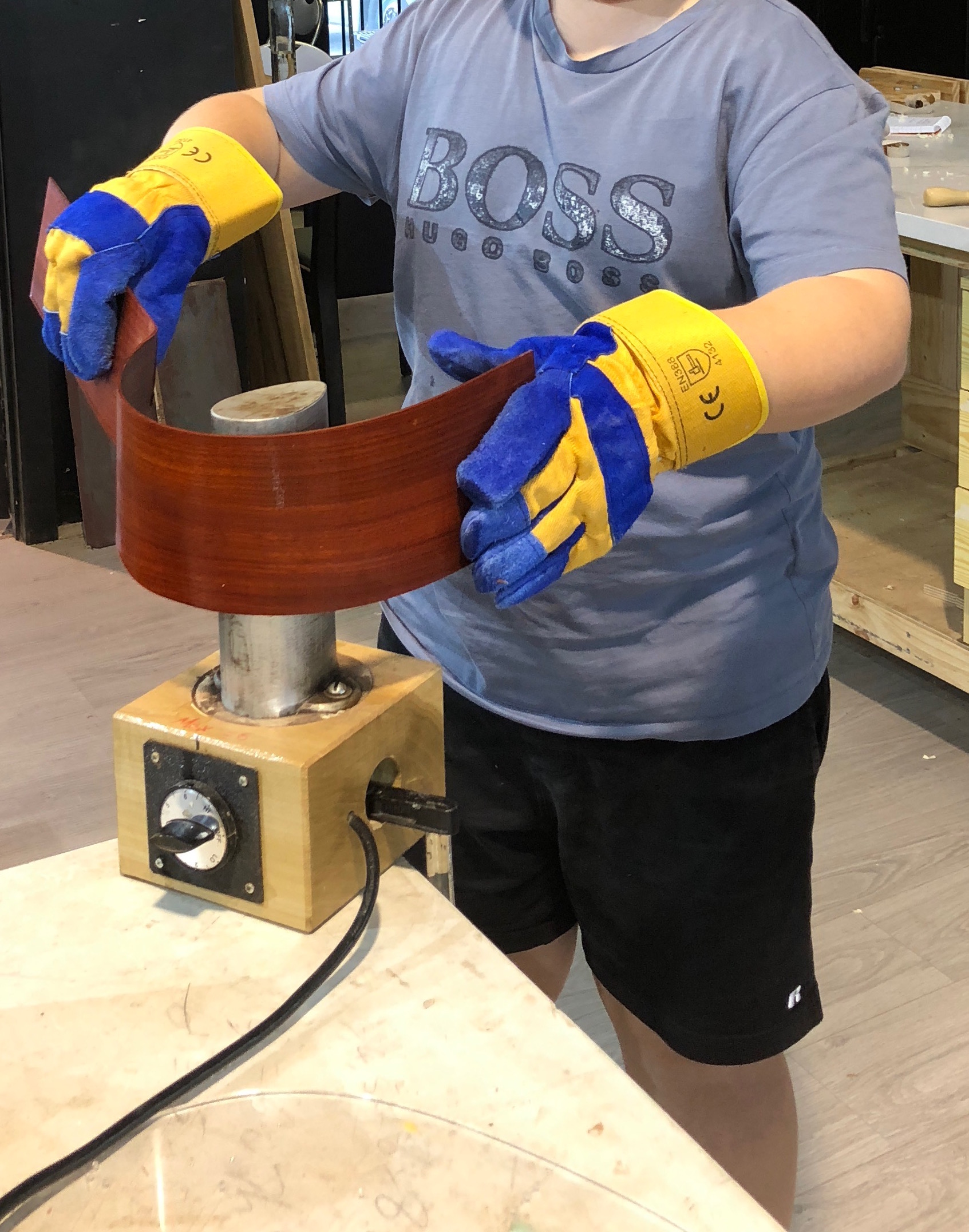  Heat Forming African Padauk Wood 